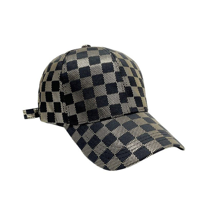 Kvinners Nett Sjekket Baseball Caps Skanto