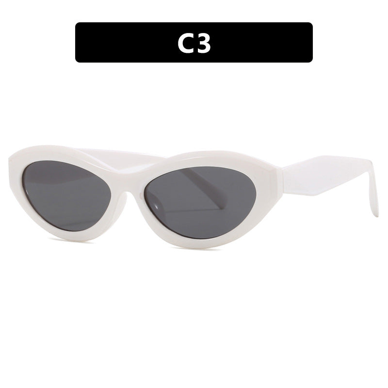 Dame Cat-Eye solbrille med stilig ramme Skanto