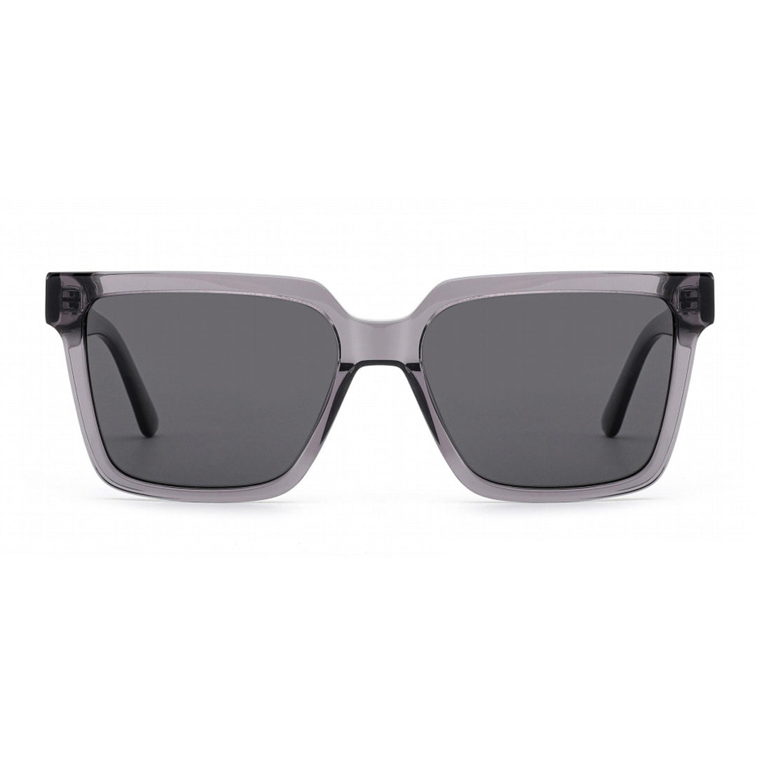 Dame kvadratisk solbrille med moderne plastikkramme og UV-beskyttelse Skanto