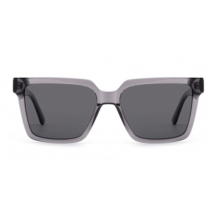 Dame kvadratisk solbrille med moderne plastikkramme og UV-beskyttelse Skanto