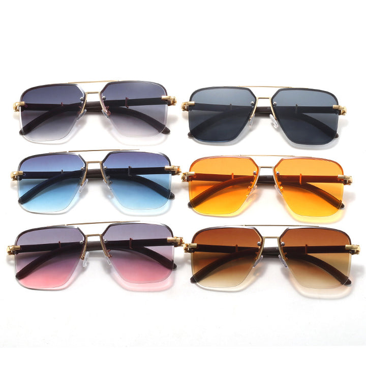 Dame Stilig Solbrille i elegant metallramme Skanto