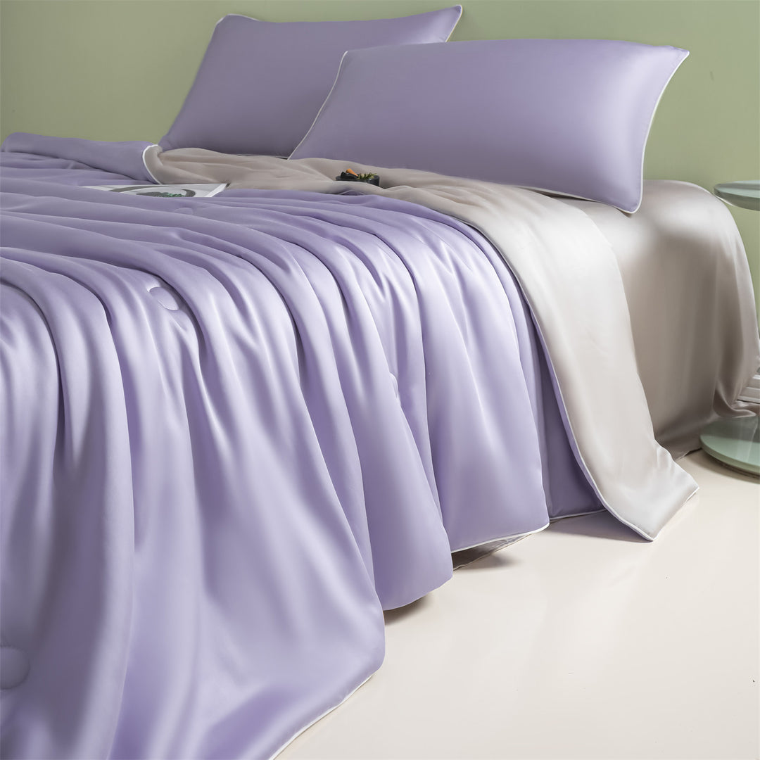 Damer Exquisite Satin Sengeteppe Skanto