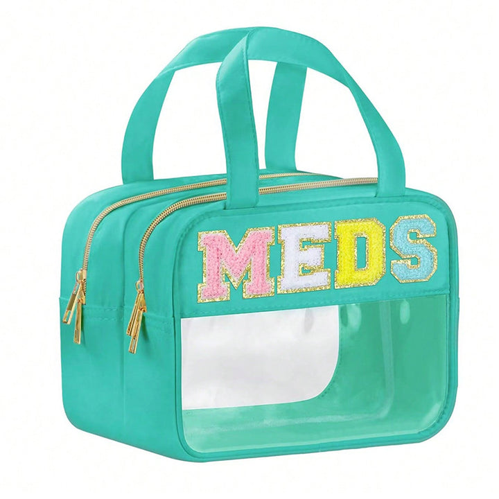 Gjennomsiktig kosmetikk-organizer-veske med dobbel glidelås Skanto