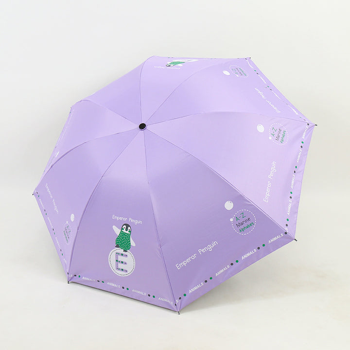 Kvinne Folding Paraply med Morsomt Dyre Design Skanto
