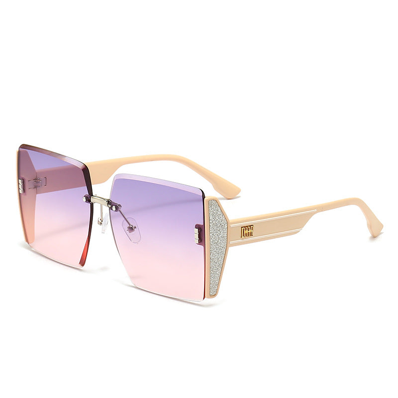 Dame geometrisk Fashion-solbrille Skanto