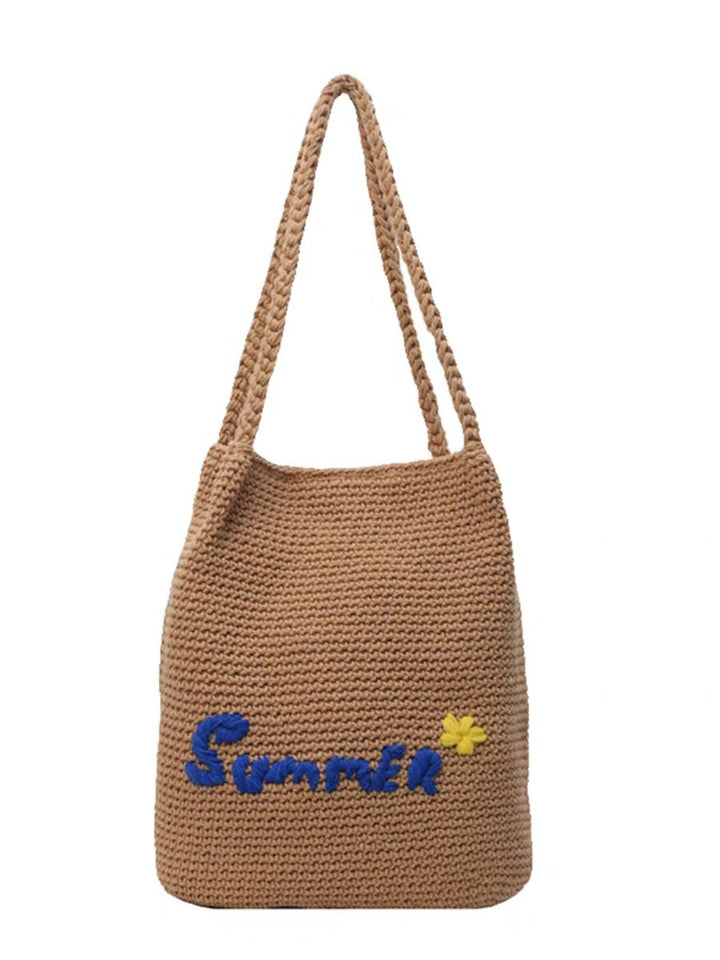 Makramee Posesekk med sommermotiv Skanto