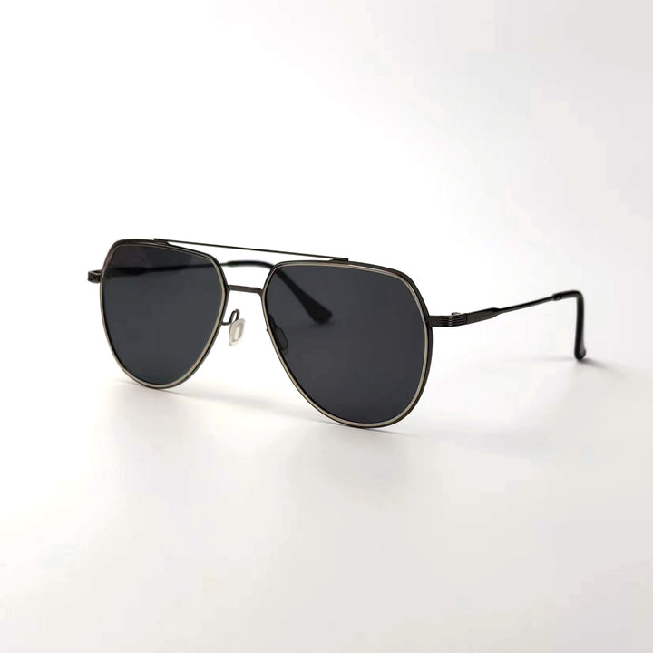 Herre elegant pilot-solbrille med polariserte glass Skanto