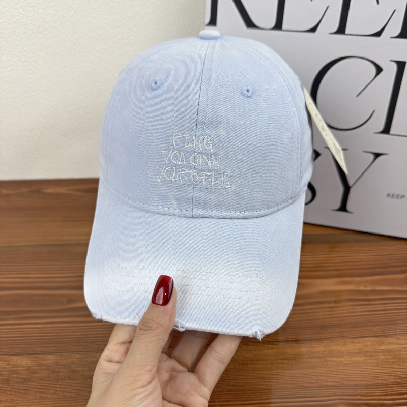 Kvinne's Slitt Motiverende Baseball Cap Skanto