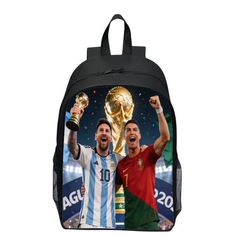 Ryggsekk med iøynefallende sportmotiv Skanto