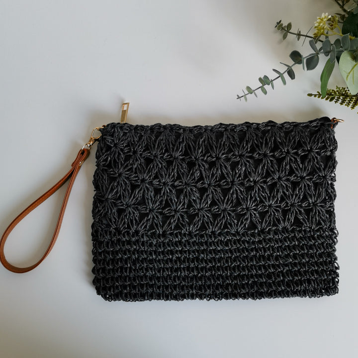 Håndlaget Makramee Clutch Skanto