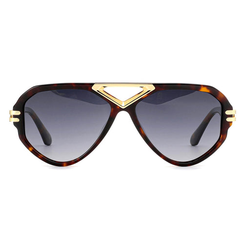 Damer elegant solbrille med markant ramme Skanto
