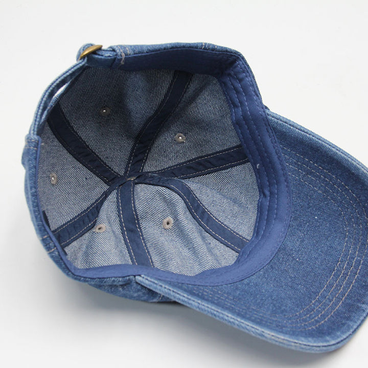 Kvinners Uformelle Justerbare Denim Baseball Caps Skanto