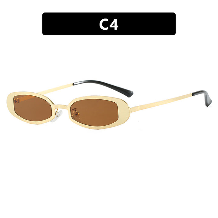 Dame moteriktig brille med elegant metallramme og fine aksenter Skanto