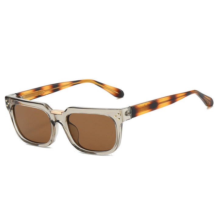 Dame oversized kvadratisk solbrille med luksuriøse aksenter Skanto