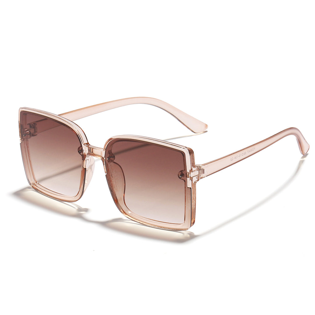 Dame oversized kvadratisk solbrille med moderne gradienteffekt Skanto
