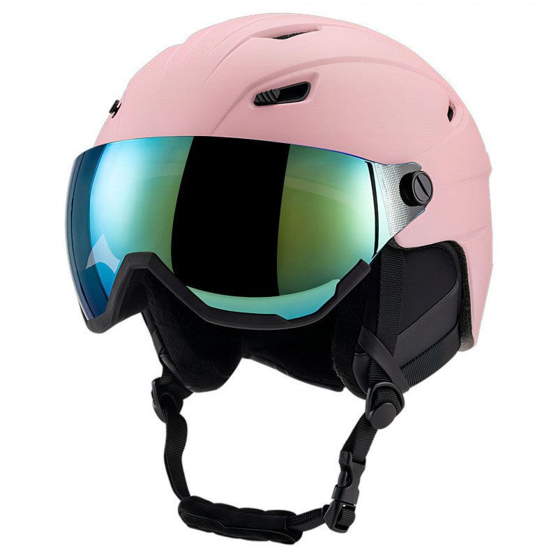 Snø sports hjelm med integrert visir Skanto