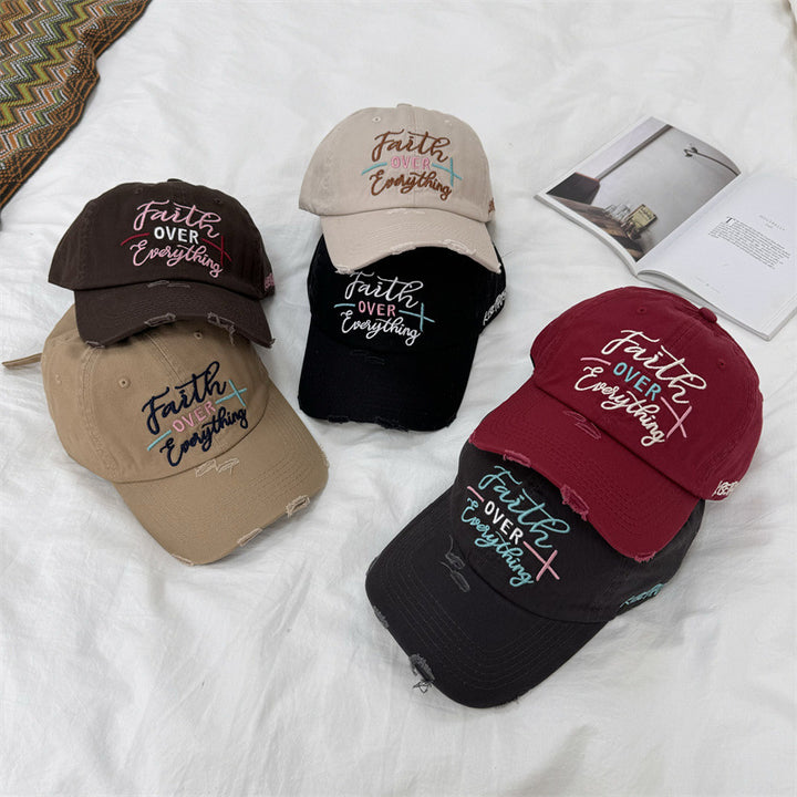 Kvinne's Slitt Brodert Baseball Caps Skanto