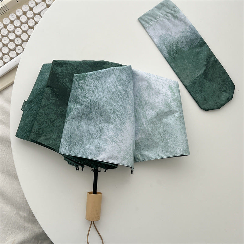 Dame Automatisk Faltregnparaply med elegant strukturdesign Skanto