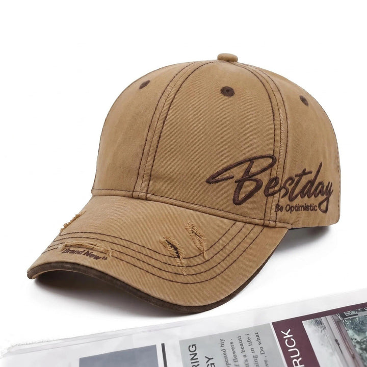 Herre Slitt Casual Bomulls Baseball Caps Skanto