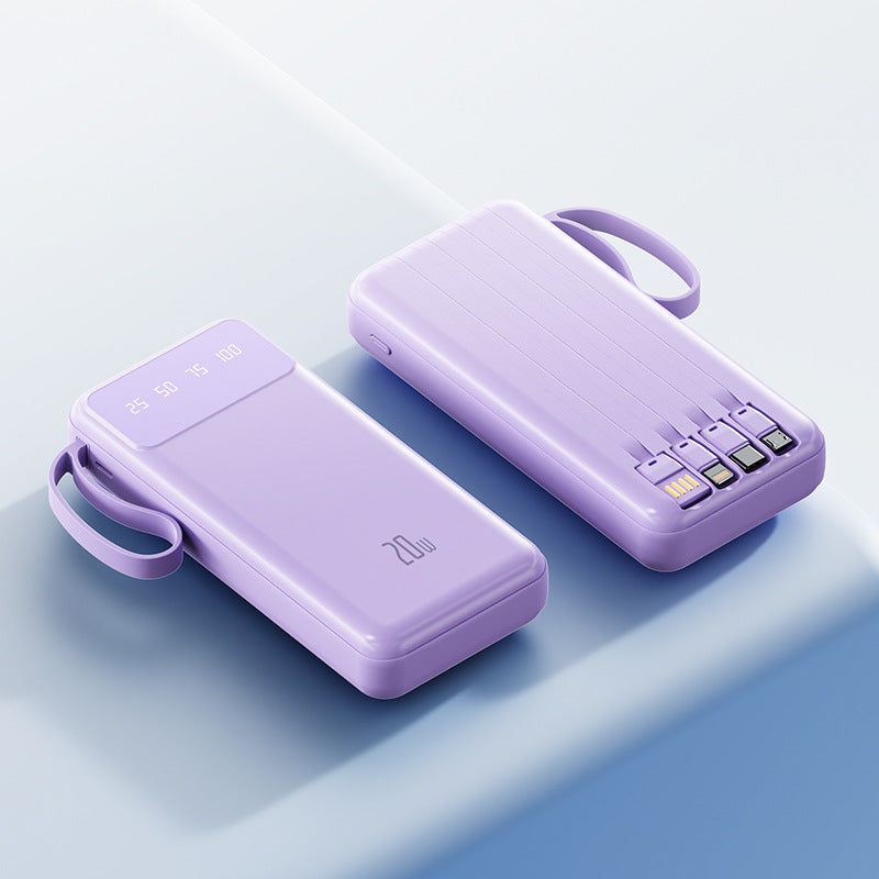 Bærbar hurtiglading powerbank med LED-skjerm Skanto