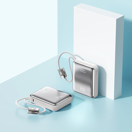 Bærbar powerbank med integrert LED-digital skjerm og sanntid ladestatus Skanto