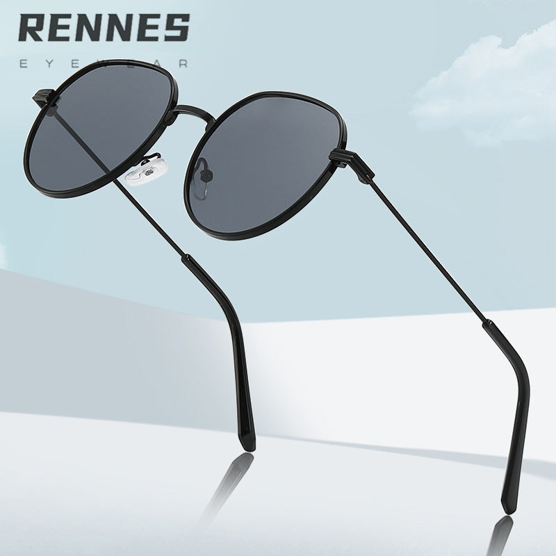 Dame Stilfull rund Designer mote solbrille Skanto