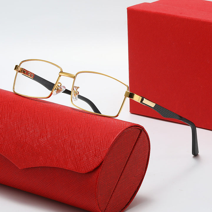 Dame trendy halvramsbriller med elegante detaljer Skanto