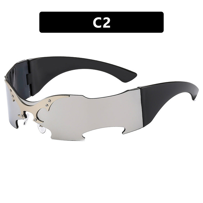 Dame futuristisk sportssolbrille Skanto