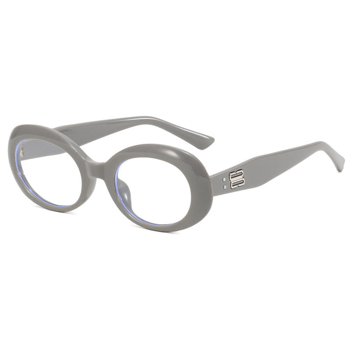 Dame retro-inspirert solbrille med bred ramme Skanto