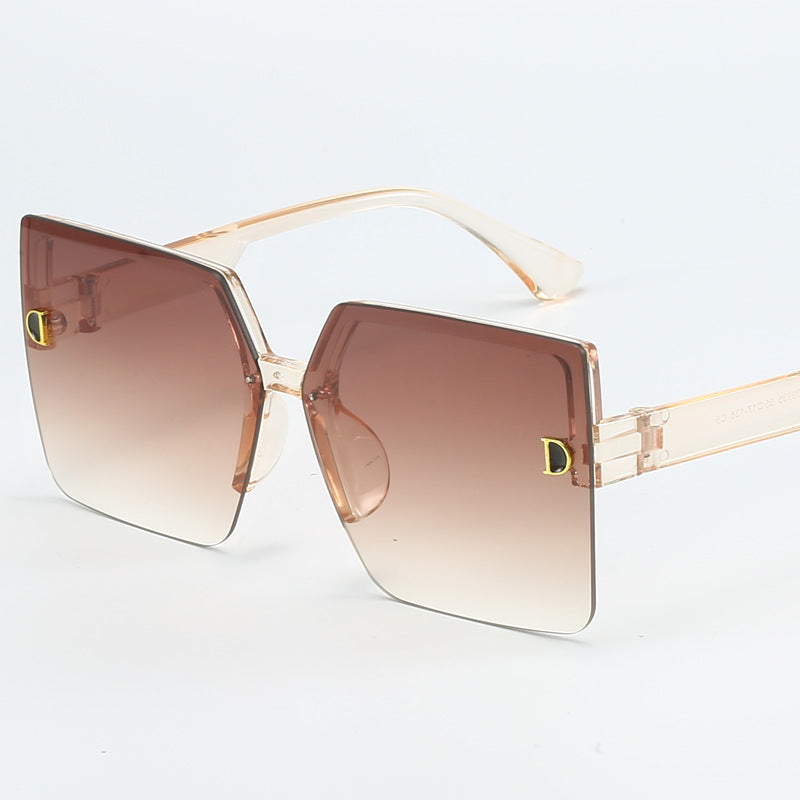 Damer oversized solbrille med høy kvalitet gradient Skanto