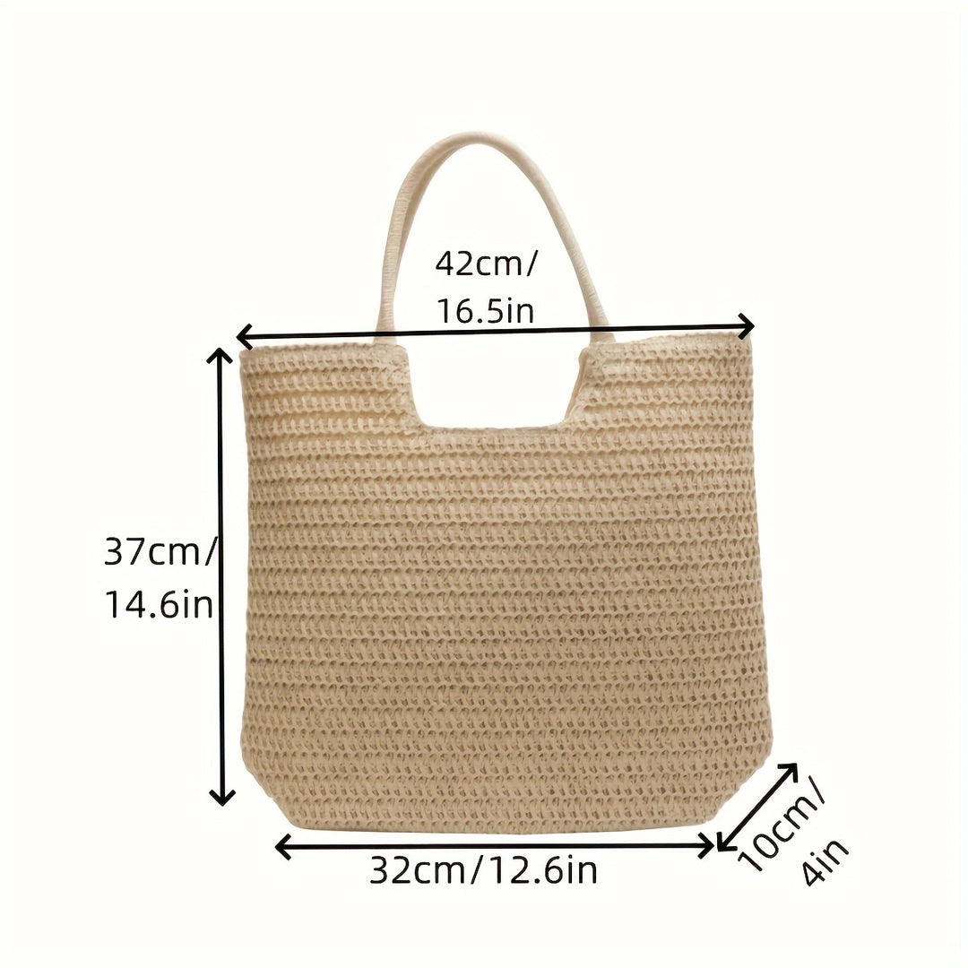 Strukturert makramee shopper Skanto