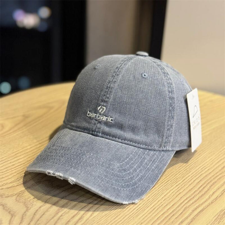 Men's Distressed Cotton Twill Baseball Cap Skanto