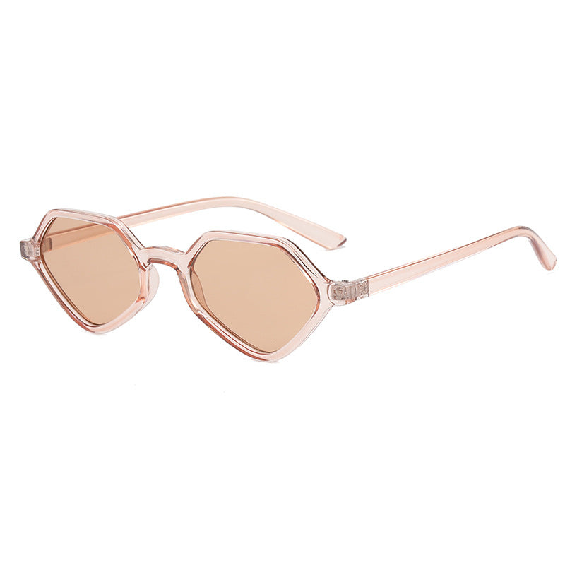 Dame Geometrisk Design-solbrille med speilte glass Skanto