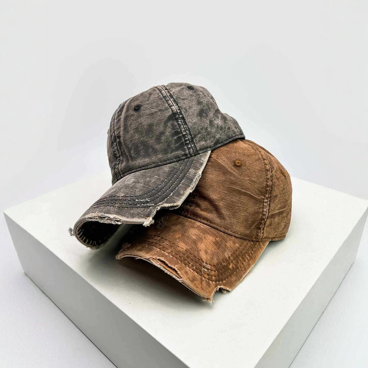 Men's distressed denim baseball cap Skanto