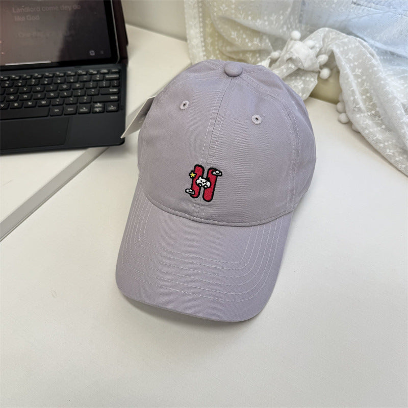 Kvinne Casual Brodert Baseball Caps Skanto