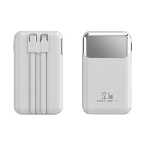 Høyytelses powerbank med integrert hurtiglader Skanto