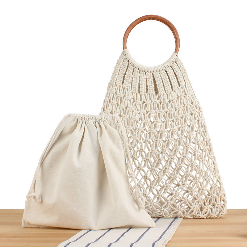 Handbag with braided design and inner pocket Skanto