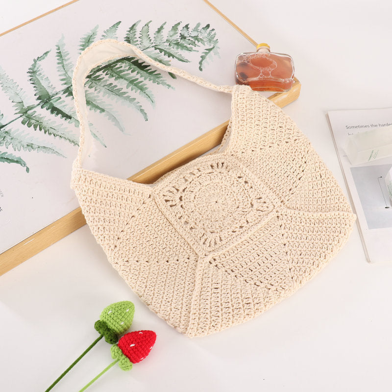 Håndlaget Makramee Crossbody Bag Skanto