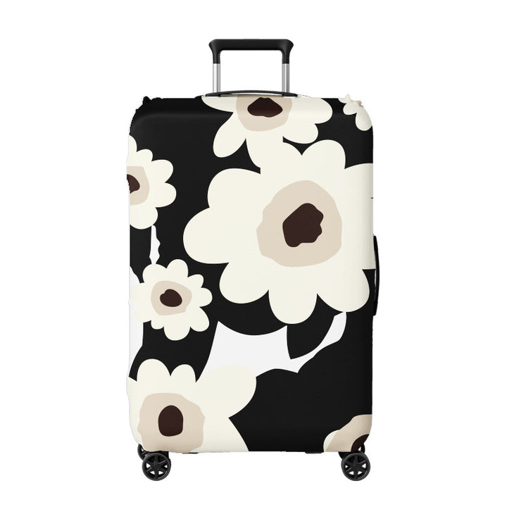 Dame hardkoffert med blomsterdesign Skanto