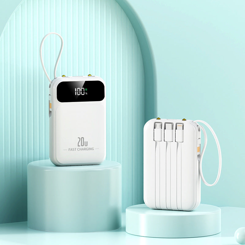 Bærbar Powerbank med Digitalt Display Fra Skanto