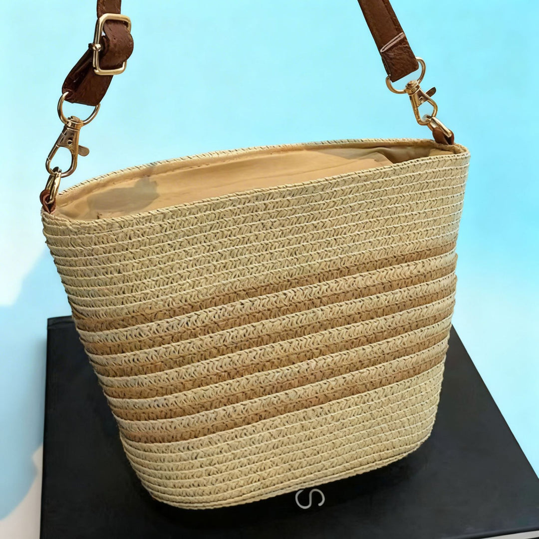 Håndlaget skulderveske i boho-stil Skanto