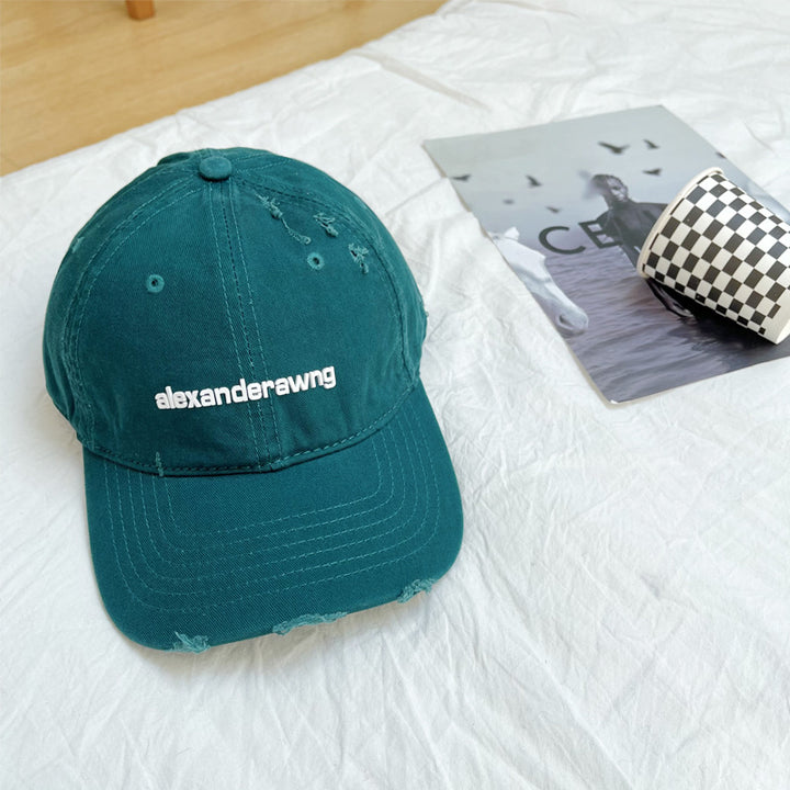 Unisex Slittet Bomull Baseball Caps Skanto