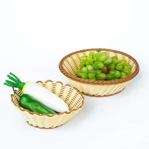Dame estetisk fruktskål med scalloped design Skanto