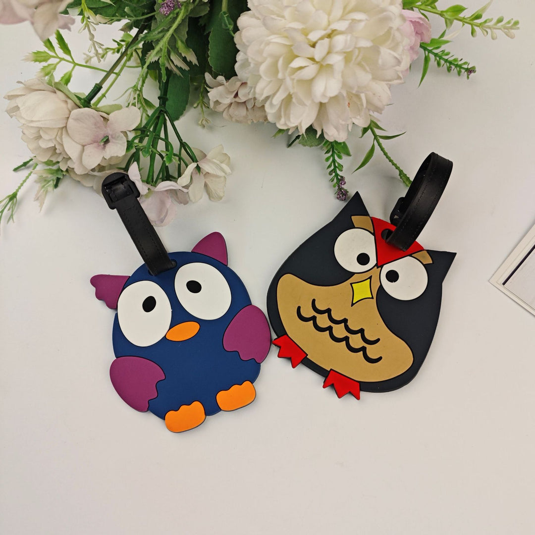 Unisex Lekfull Ugle Bagasjelapp Skanto