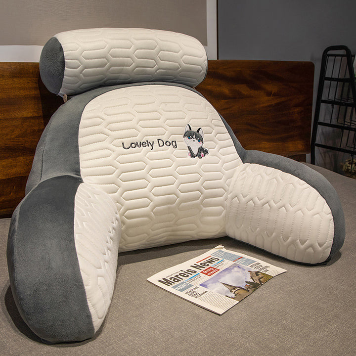 Plush ryggstøttepute med toastdesign Skanto