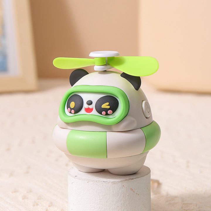 Unisex Bærbar Mini-vifte i morsom panda-design Skanto