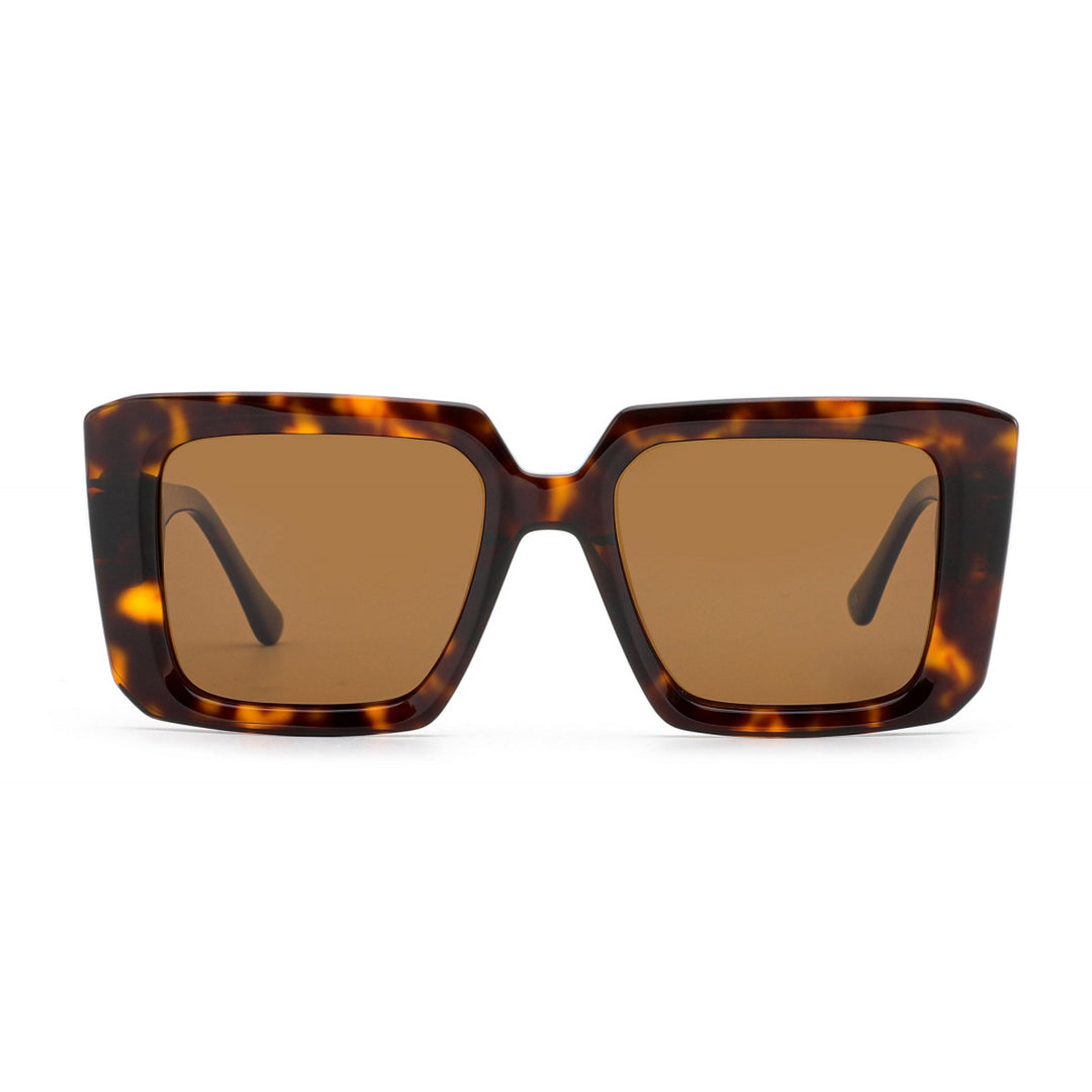 Dame solbrille i stilrent, firkantet design med UV-beskyttelse Skanto