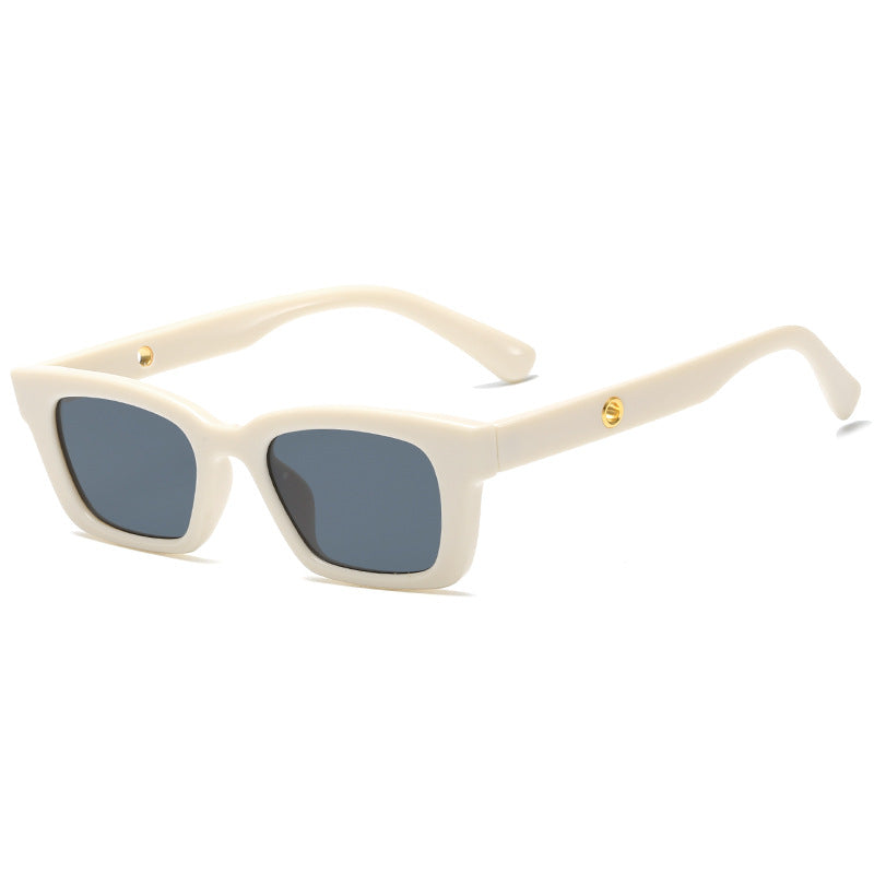Dame trendy firkantet solbrille i vintage-stil Skanto