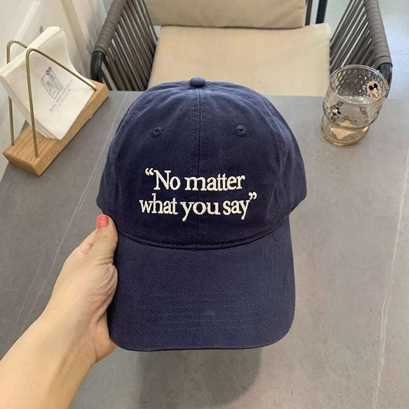 Kvinnebrodert motivasjonsfrase baseballcap Skanto