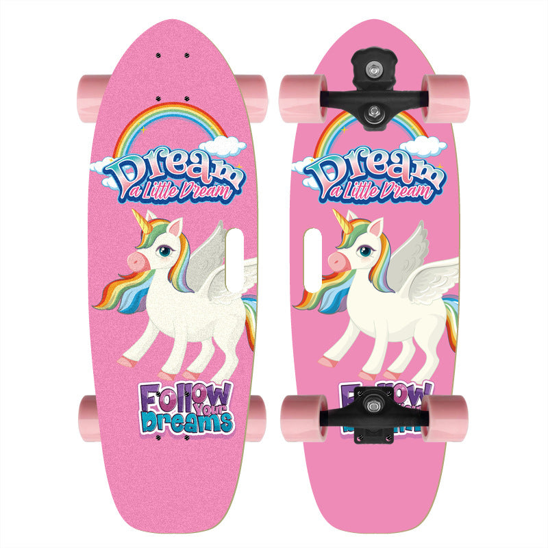 Skateboard med tilpasset tegneserie-design Skanto